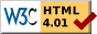 Afficher la validation W3C - HTML 4.01 de cette page